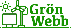 Logotyp Grön Webb som skapar gröna hemsdidor